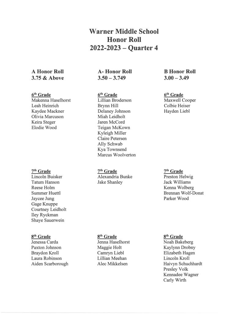 Live Feed Warner School District 65